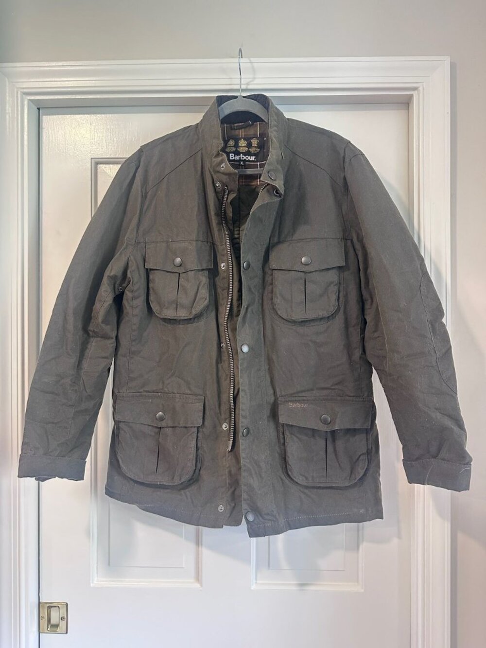 Barbour Waxed Cotton Field Jacket - Men's XL